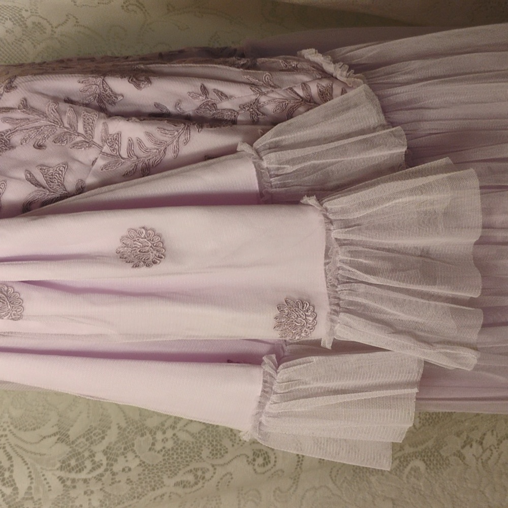 JessaKae Lavender Embellished Tulle Dress - Picture 12 of 16